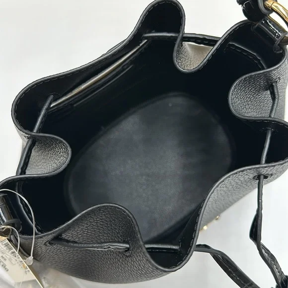 MICHAEL KORS 
Reed Medium Pebbled Leather Belted Bucket Messenger Satchel Crossb - Picture 10 of 15